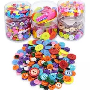 원형 단추 핸드메이드 플라스틱 만들기 단추 공예 재료 유아복 아동복 웨어 커튼