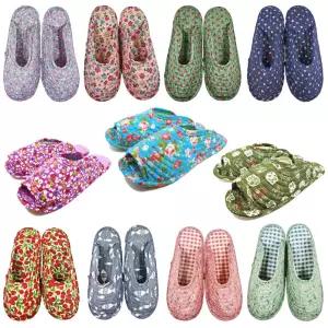 퀼트 면 실내화 한겹 거실화 어린이집 덧신 유치원 선생님 교사 슬리퍼