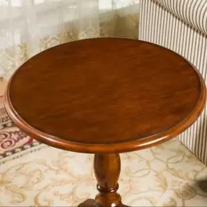 엔틱 원목 나무 미니 의자 빈티지 협탁 다크월넛 소파테이블