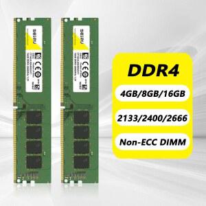 DDR4 8GB 16GB 32GB 데스크탑 메모리 램 2133 2400 2666 3200Mhz PC4 17000 19200 21300 25600 1 2V 288핀 논-ECC DIMM 메모리