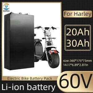 고용량 60V 20Ah-60Ah 전기 오토바이 리튬이온 배터리 팩 2000W 할리 접이식 시티코코 스쿠터+충전기