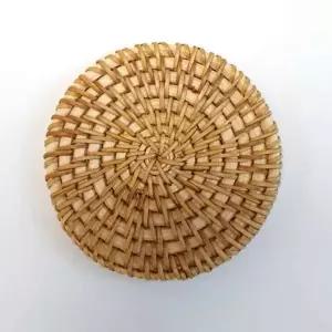 라탄매트 라탄 컵 받침대 8cm 테이블코스터