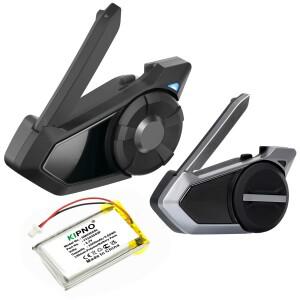 KIPNO 교체용 1500mAh 무선 헤드셋 배터리 YT102540P 세나 30K SP46 50S 블루투스 헬멧 헤드폰