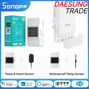 SONOFF TH 엘리트 오리지날 와이파이 온도 모니터 컨트롤러 스위치, THS01/WTS01 센서 포함, DIY 스마트 조