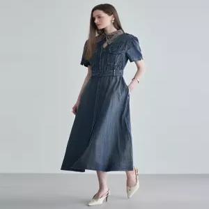 [하프클럽/르니앤맥코이]버터플 벨트세트 데님 원피스 ML08OP702HJZ