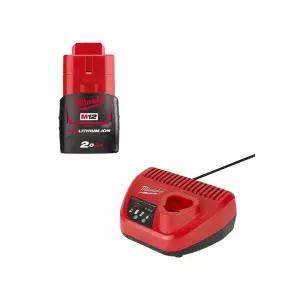 밀워키 C12C+M12 B2 12V 배터리 충전기 세트