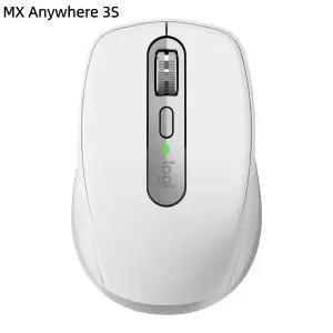 호환 로지텍 호환 MX Anywhere 3S 무선 마우스 무소음 클릭 8000 DPI 휴대용 스크롤 노트북 PC Mac 멀티 디