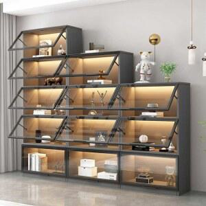 피규어 장식장 LED 조명 게이밍룸 육각 15cm 팝마트 투명 32