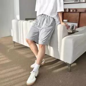 [JED] 와이드핏 데일리 무지 5부 남성 밴딩 스트링 여름 반바지 바지 쿨링 팬츠 냉감