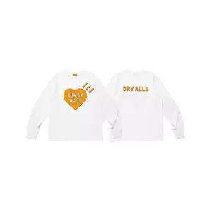 [휴먼메이드] FW25 남성 그래픽 롱슬리브 티셔츠 HM30CS044 WHITE 120315