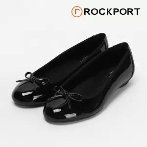 락포트 여성화 레이건 펌프 보우 플랫슈즈 블랙 W발볼 CH4576W