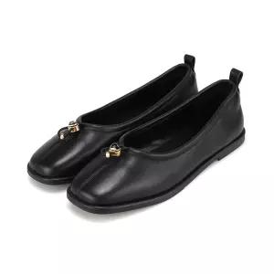 [바바라] 베이직 양가죽 포인트 플랫 BBI536 BK [스타필드 안성]