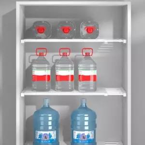 글라스냉장고칸막이 가림막 레이어 정리 글라스가벽 선반 공간분리 파티션 랙