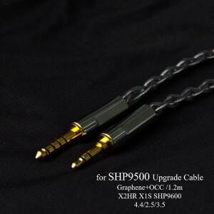 필립스호환 X2HR/X1S/Shp 호환9500/9600 4.4mm 그래핀 OCC 실버 업그레이드 케이블 2.5/3.5mm 밸런스드 헤