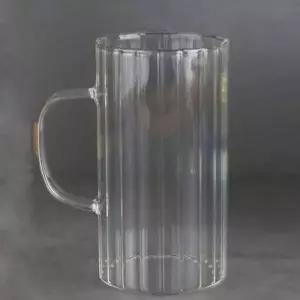 유리컵 500ml 2P 내열 커피잔 머그컵 세트