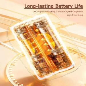 VIVO 핸드 워머 6000mAh 충전식 자석 분리형 디자인 전기 핸드워머 소재 히터 파워 뱅크