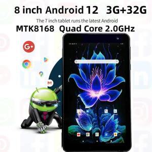 쿼드 코어 후면 13.0MP WIFI 듀얼 카메라 8인치 안드로이드 12 RAM 3GB+32GB ROM IPS 스크린 QP80 MTK8168