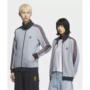 와플 니트 트랙탑 - 라이트그레이마룬 KB8953 407003