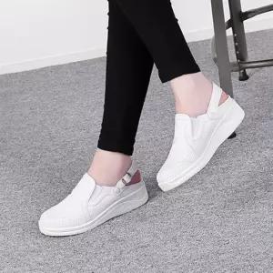 여자 봄 여름 가벼운 통굽 슬립온 샌들