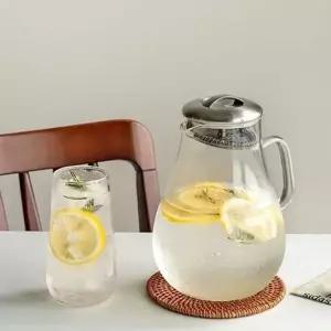 주전자 티팟 2리터 포트 차우림 유리 직화 내열 티 유리티팟