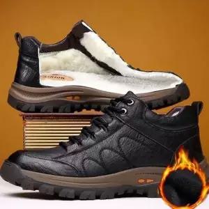 털 가죽 데일리 미드컷 발목 남성 방한화 캐주얼 안감 남자발목신발