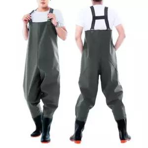 전신방수복 일체형 전신 멜빵 방수 장화 작업복 낚시 농업 방수복