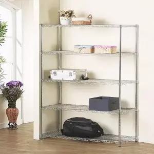 [하프클럽/셀러허브]세강매탈랙산업용25파이 5단1200x450-메탈선반