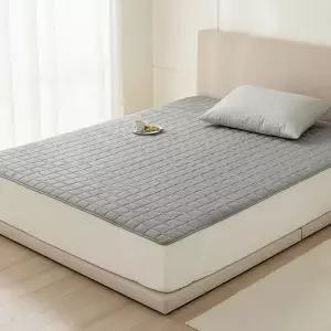 [에이치플러스몰]항균 마이크로화이버 침대 매트리스 패드 4면 밴딩 고정형 커버