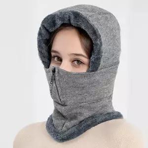 겨울 집업 방한 넥워머 모자 플러피 후드워머 방한마스크