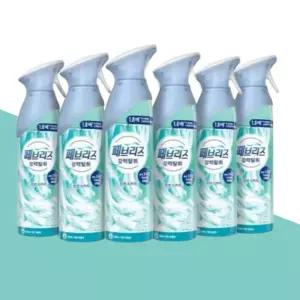 페브리즈 에어 공기탈취제 린넨스카이 165g 6개 대용량세트