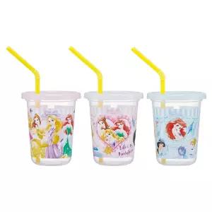 스케이터 디즈니 프린세스26 빨대물컵 3p세트 230ml 파티컵 공주들