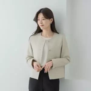 엄마옷 마담4060 자켓 중년여성 데일리 [클래씨마담]파일노카라 -YJK2603039-