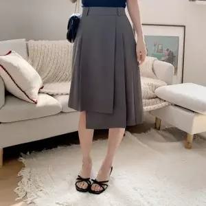 [옷자락]여성 사무실 패션 하객 드레스 언발란스 스커트