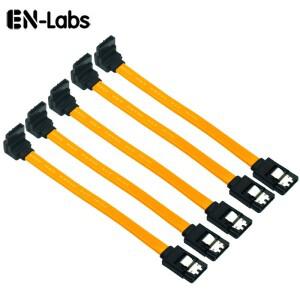 5pcs 10CM SATA 3.0 하드 드라이브 6 기가바이트/초 직렬 데이터 케이블 90 각도 180 커넥터 SATAIII 6Gbps