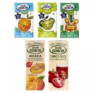 돈시몬 100% NFC 착즙주스 소용량 모음 125ml 20팩 / 200ml 15팩 (오렌지/파인애플포도/사과/토마토)