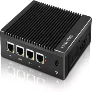 Sharevdi 팬리스 마이크로 방화벽 어플라이언스 인텔 N3710/N3700 쿼드 코어 2.5GbE i226 LAN 포트 4개