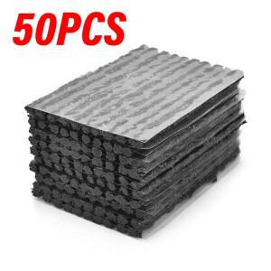 50개 자동차 바이크 오토바이 타이어 튜브리스 실링 스트립 트럭 수리 플러그 펑크 복구 키트