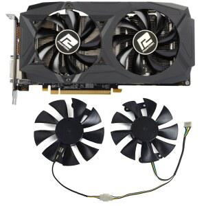 새로운 DIY 85MM AX RX 580 480 470 G 냉각 팬 PowerColor Red Radeon 비디오 카드 교체 팬용