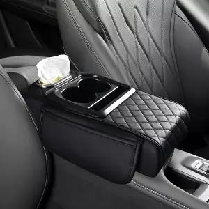 자동차 콘솔쿠션 수납함 멀티 컵홀더 티슈박스 차량용 팔걸이 수납박스 4color