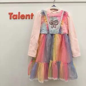 [탈렌트키즈]유아동 여아 겨울 공주 무지개드레스 디어샬롯원피스  PCX75GOP56_ CJ
