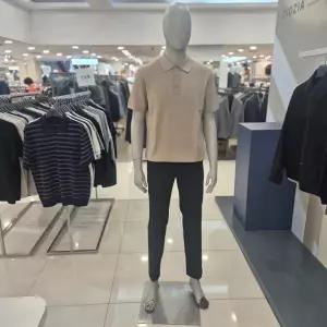 [지오지아]S/S 워셔블 비스코스 반팔 카라니트ABF2ET1902