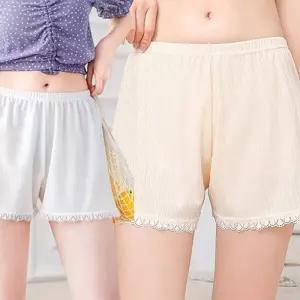 [로즈엘리]3컬러 여름 쿨링 레이스 3부 속바지 홈웨어 반바지 2026