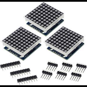 MAX7219 8x8 LED 도트 매트릭스 디스플레이 모듈 5V, MCU 제어 DIY 키트, Arduino, Raspberry Pi 및 마이크