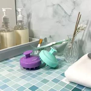 꼼꼬미 실리콘 샴푸 브러쉬 두피 마사지 빗 머리 솔 MrI2+5ZWI