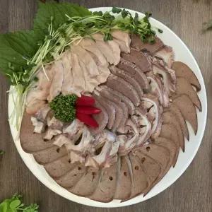 태운푸드 순대모듬 찰순대 염통 간 오소리 울대 삶은 돼지내장