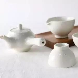 백자 찻잔 홈카페 다관 용품 다기 선물용 도자기 다관세트