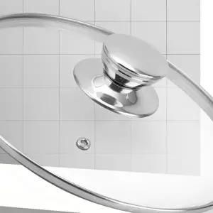 [셀러허브 생활리빙]튼튼한 스틸 냄비뚜껑손잡이 대형꼭지 프라이팬 덮개 유리뚜껑 교체용 부품 (47888288