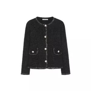 예시카 메탈 트위드 자켓 가디건 YJ9KC046