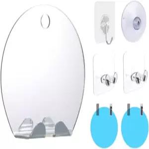 스티아니이에 김서림 방지 거울 고화질 욕실 샤워 면도기 보관 셀프 시트 2개 충격 저항 벽걸이 액세서리