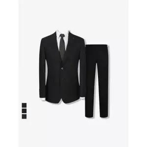 파렌하이트 [FAHRENHEIT] 레귤러핏 울 실크 혼방 크리스피노 정장 세트_(FHJAX2532_FHPAX2432)